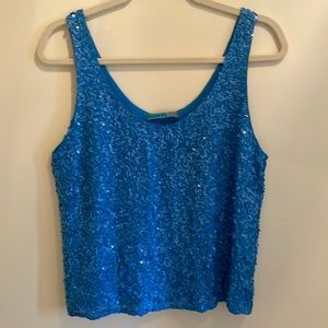 Alice + Olivia sequin top